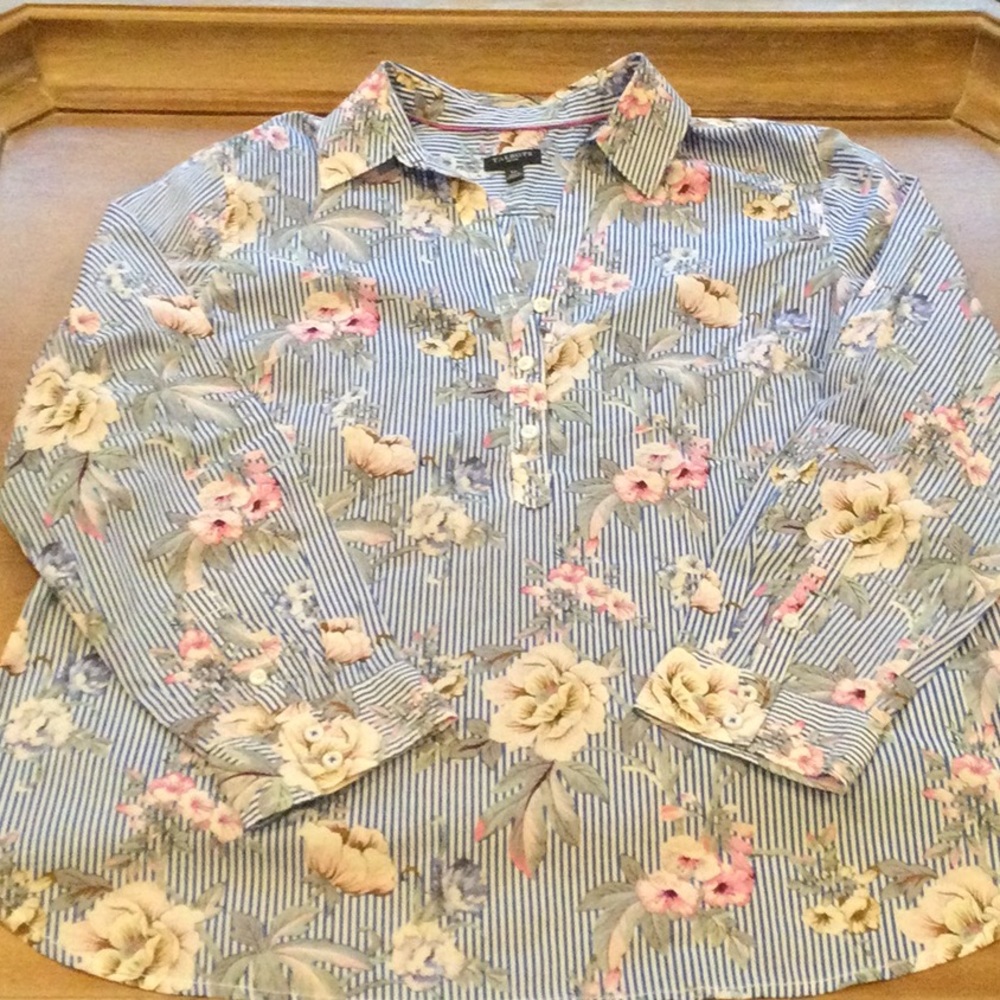 Talbots popover blouse